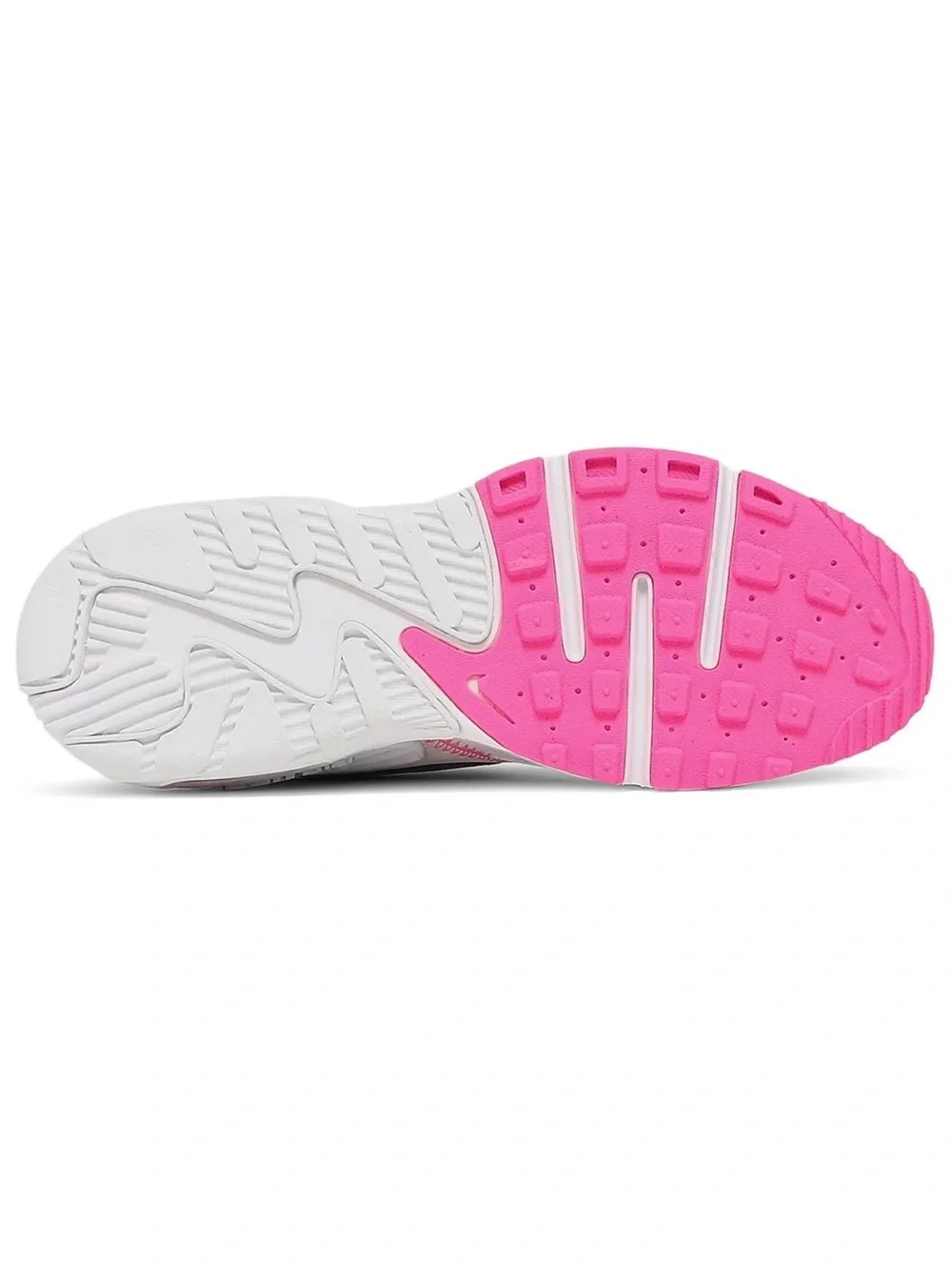 Nike Women's White Sneakers with Neon Green, Pink & Blue Accents